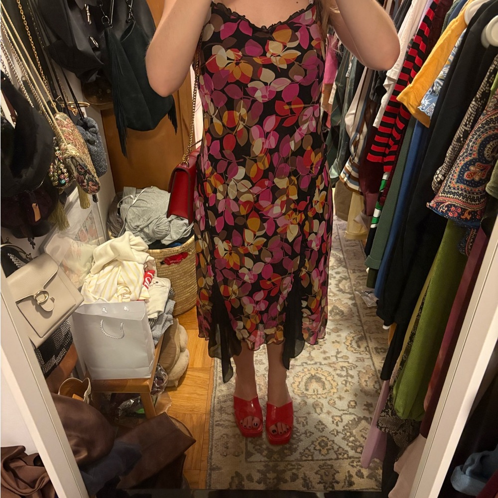 Floral Multicolor Midi Dress - Picture 3 of 10